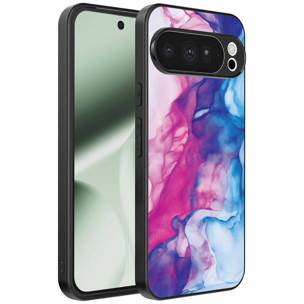 Geschikt voor Google Pixel 10 Pro XL
  Telefoonhoesje met Roze Blauw Marmer Opdruk - TPU Backcover Case Rose Blue
  Marble Design - Smartphonica