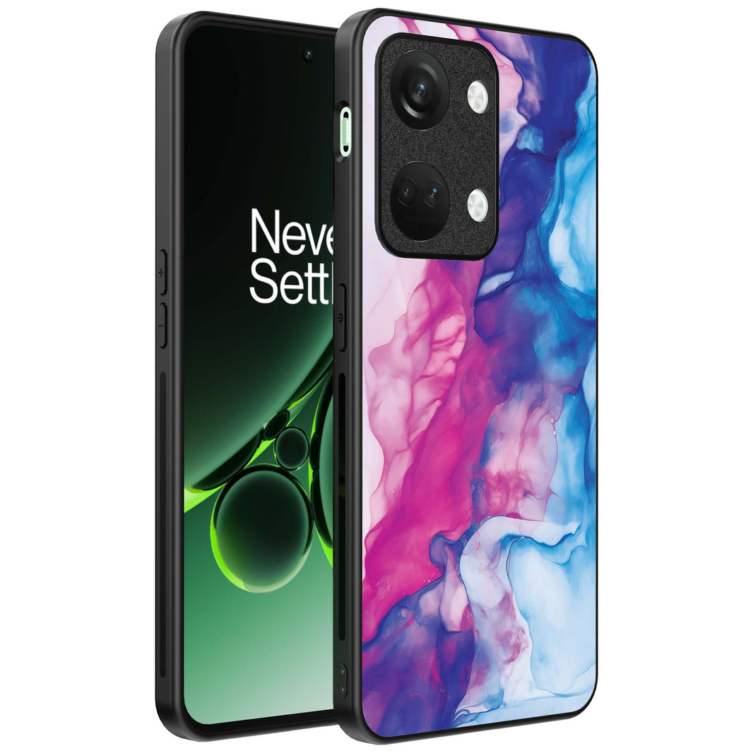 Telefoonhoesje
  Geschikt voor OnePlus Nord 3 met Roze Blauw Marmer Opdruk - TPU Backcover
  Case Rose Blue Marble Design