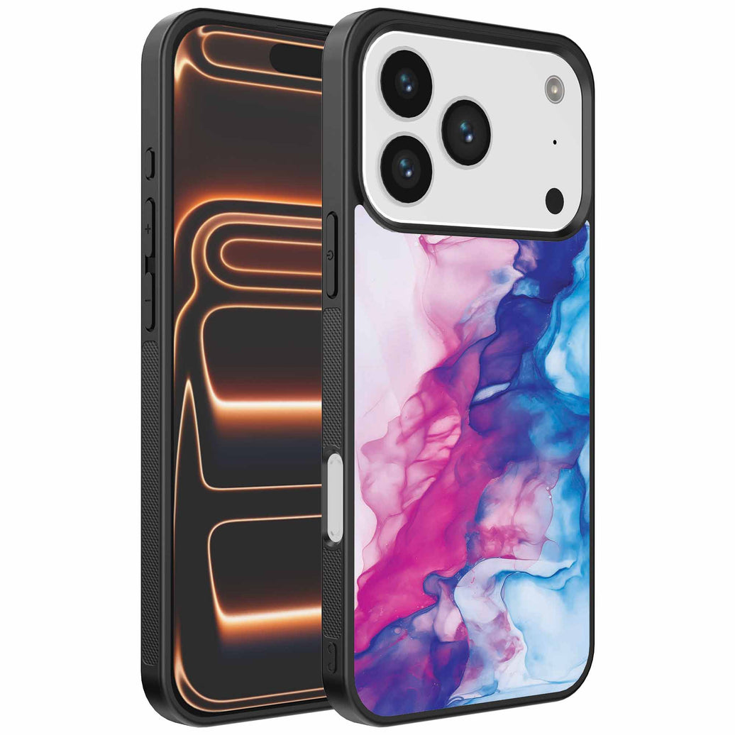 Geschikt voor
  iPhone 17 Pro Max Telefoonhoesje met Roze Blauw Marmer Opdruk - TPU Backcover
  Case Rose Blue Marble Design - Smartphonica
