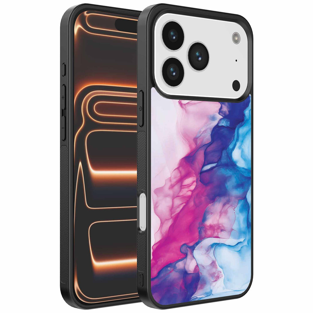 Geschikt voor
  iPhone 17 Pro Max Telefoonhoesje met Roze Blauw Marmer Opdruk - TPU Backcover
  Case Rose Blue Marble Design - Smartphonica
