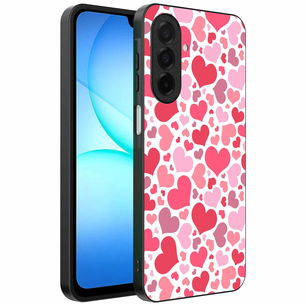 Geschikt voor
  Samsung Galaxy A17 Telefoonhoesje met Hartjes Print - Hearts Design TPU
  Backcover Case - Kinder Hoesje met Hartjes Design - Smartphonica