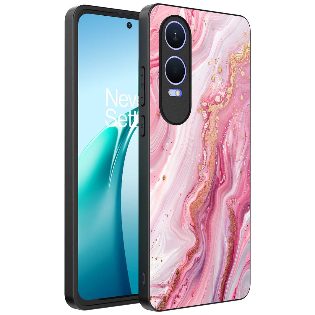 Telefoonhoesje
  Geschikt voor OnePlus Nord CE 4 Lite met marmer opdruk - TPU backcover case
  marble design - Roze