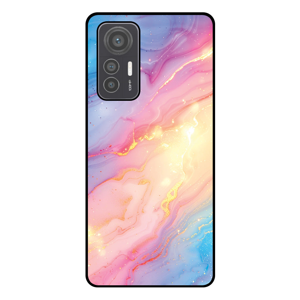 Telefoonhoesje
  Geschikt voor Xiaomi 12 Lite met Regenboog Glitter Marmer Opdruk - TPU
  Backcover Case Rainbow Glitter Marble Design