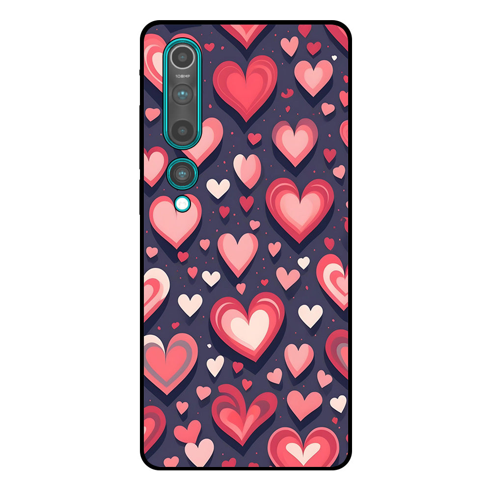 Telefoonhoesje
  Geschikt voor Xiaomi Mi 10 / 10 Pro met Hartjes Opdruk - TPU Backcover Case
  With Heart Design