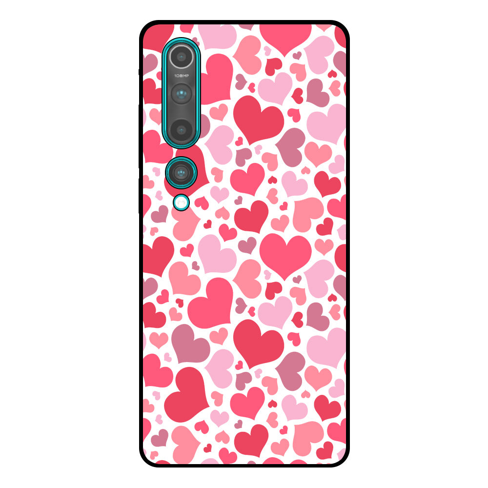 Telefoonhoesje Geschikt voor
  Xiaomi Mi 10 / 10 Pro met Hartjes Print - Hearts Design TPU Backcover Case -
  Kinder Hoesje met Hartjes Design