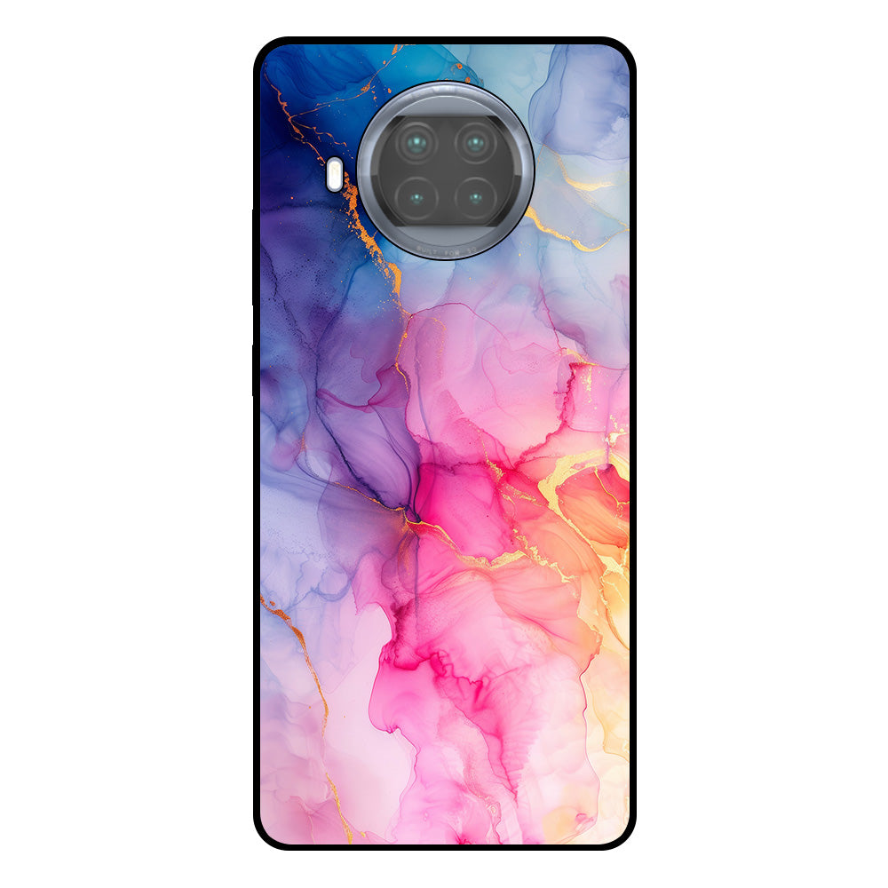 Telefoonhoesje Geschikt voor Xiaomi Mi 10T Lite met
  marmer opdruk - TPU backcover case marble design - Regenboog