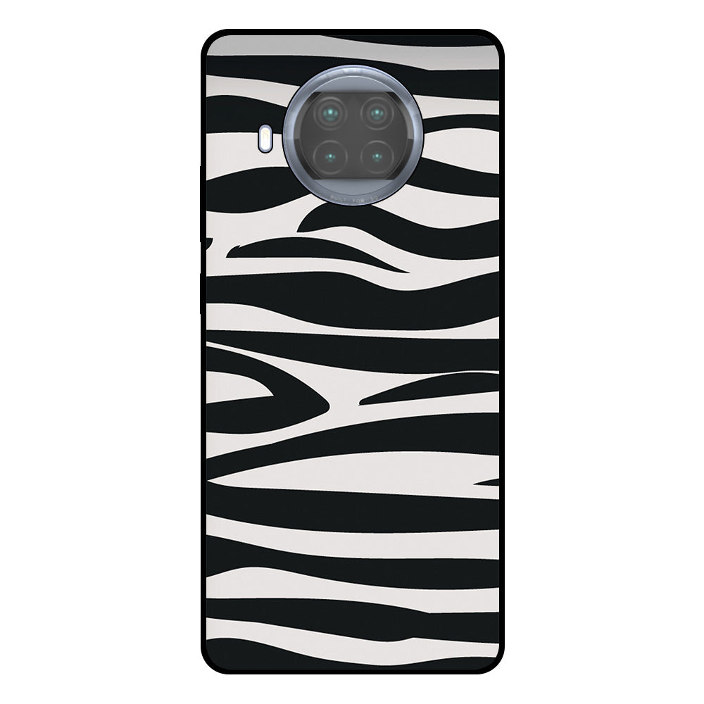 Telefoonhoesje Geschikt voor Xiaomi Mi 10T Lite met
  zebra opdruk - TPU backcover case zebra design - Zwart Wit