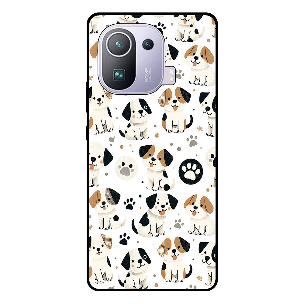 Telefoonhoesje Geschikt voor Xiaomi Mi 11 Pro met
  honden opdruk - TPU backcover case dog design