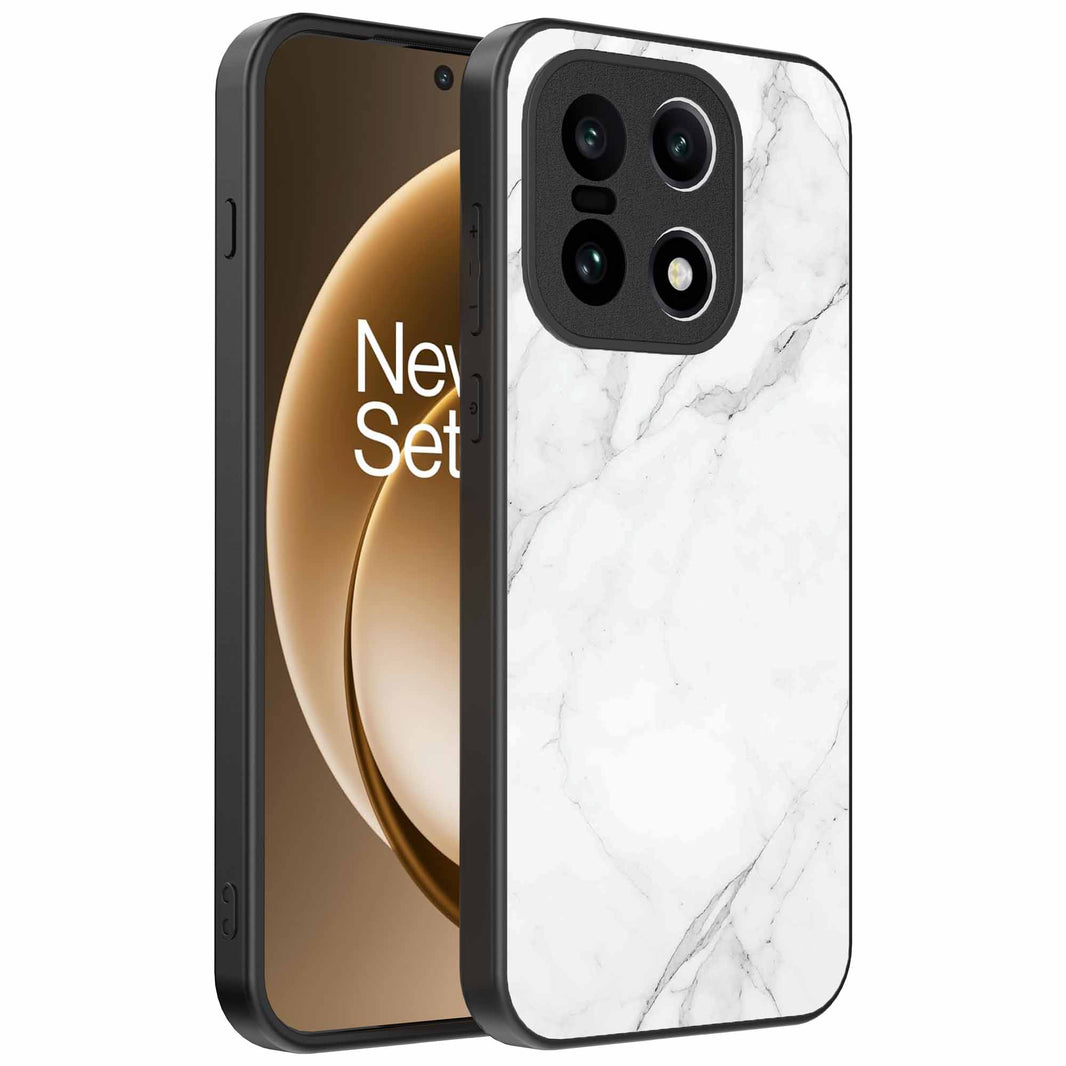 Geschikt voor
  OnePlus 15 Telefoonhoesje met Wit Marmer Opdruk - TPU Backcover Case White
  Marble Design - Zwart - Smartphonica