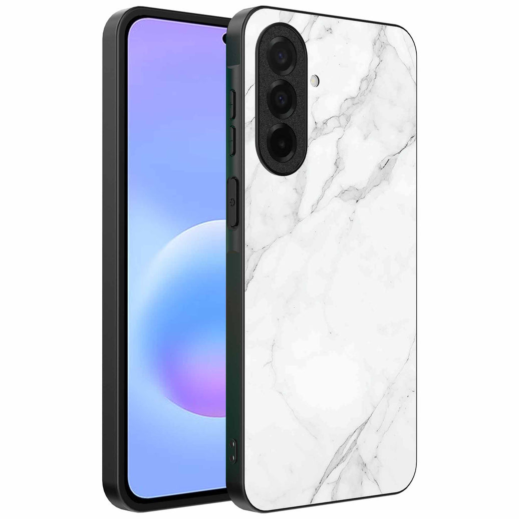 Geschikt voor
  Samsung Galaxy A57 Telefoonhoesje met Wit Marmer Opdruk - TPU Backcover Case
  White Marble Design - Wit - Smartphonica
