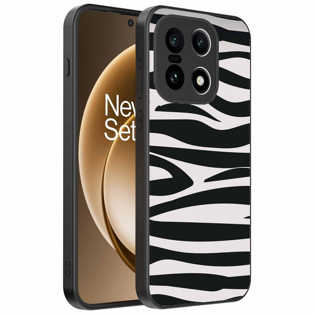 Geschikt voor
  OnePlus 15 Telefoonhoesje met zebra opdruk - TPU backcover case zebra design
  - Zwart Wit - Smartphonica