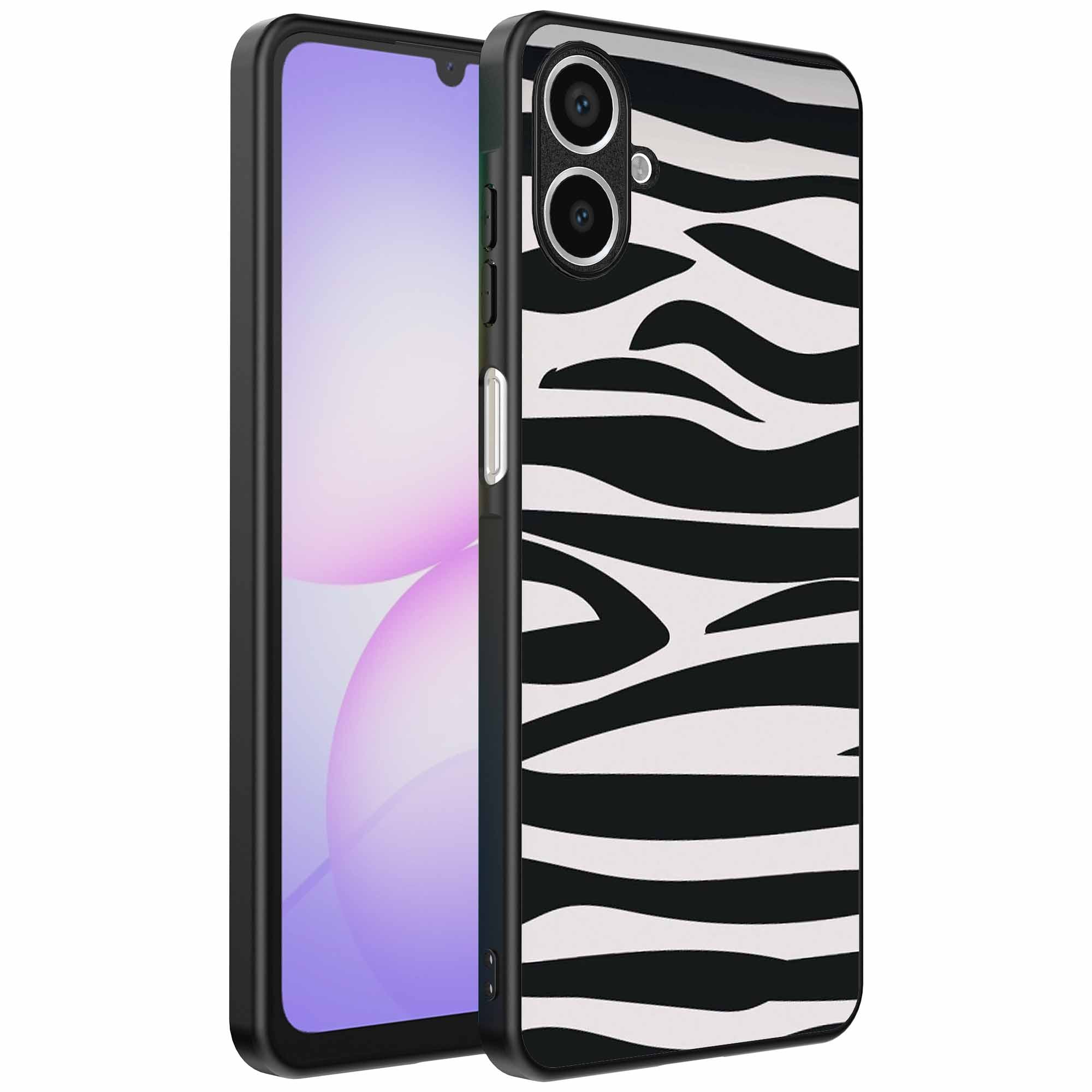 Geschikt voor
  Samsung Galaxy A07 Telefoonhoesje met zebra opdruk - TPU backcover case zebra
  design - Zwart Wit - Smartphonica
