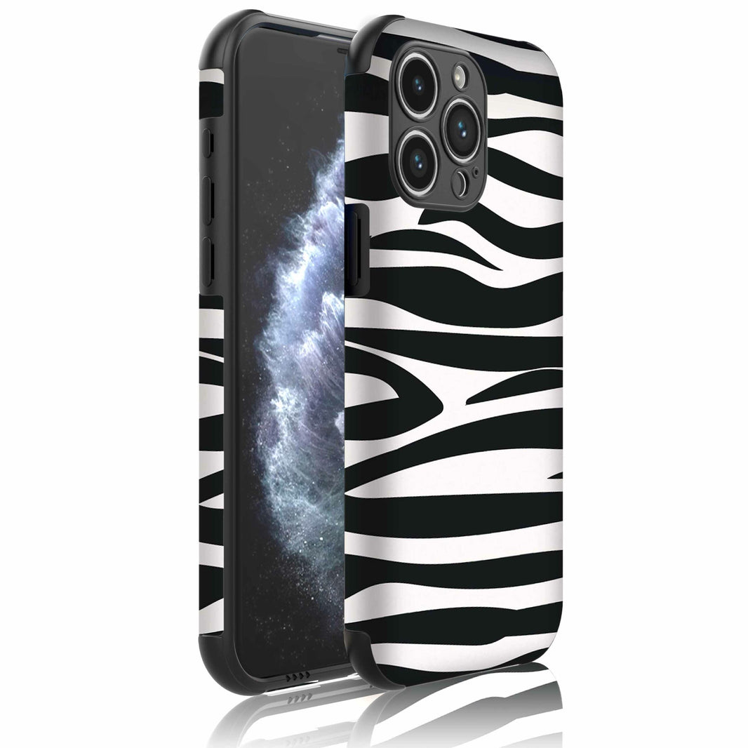 Telefoonhoesje Geschikt voor iPhone 11 Pro met
  Stootrand en Zebra opdruk - Backcover PhoneCase Zebra print