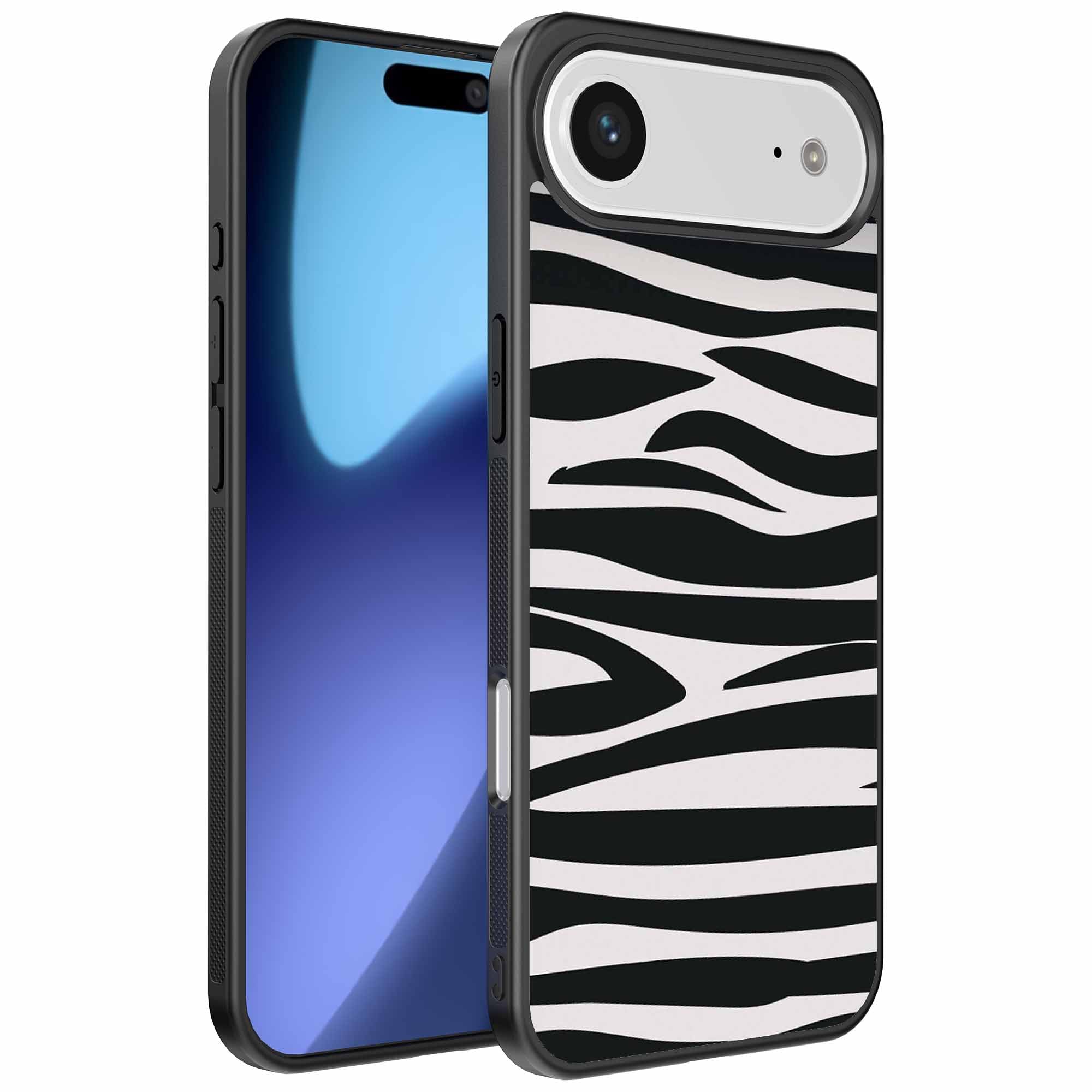 Geschikt voor
  iPhone Air Telefoonhoesje met zebra opdruk - TPU backcover case zebra design
  - Zwart Wit - Smartphonica