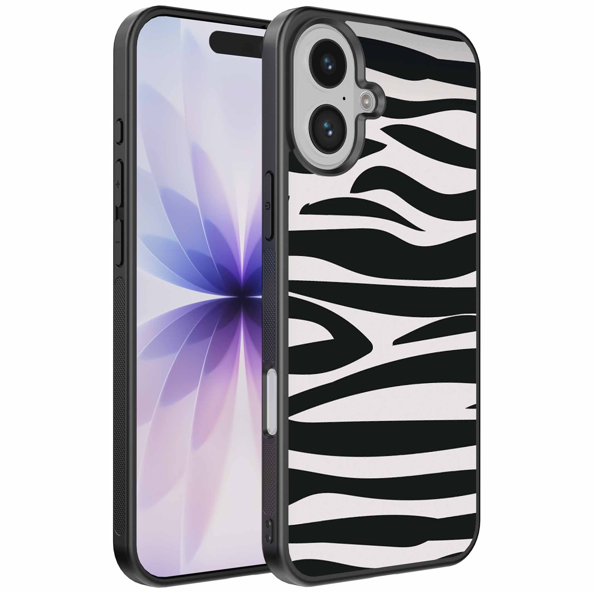 Geschikt voor
  iPhone 17 Telefoonhoesje met zebra opdruk - TPU backcover case zebra design -
  Zwart Wit - Smartphonica